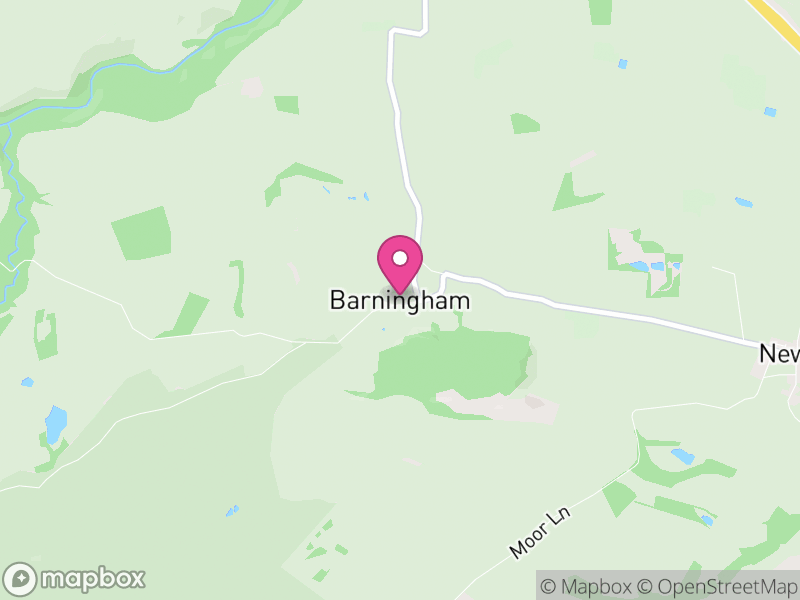 Map of Barningham, County Durham