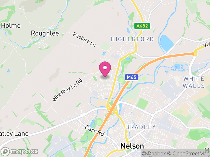 Map of Barrowford, Pendle