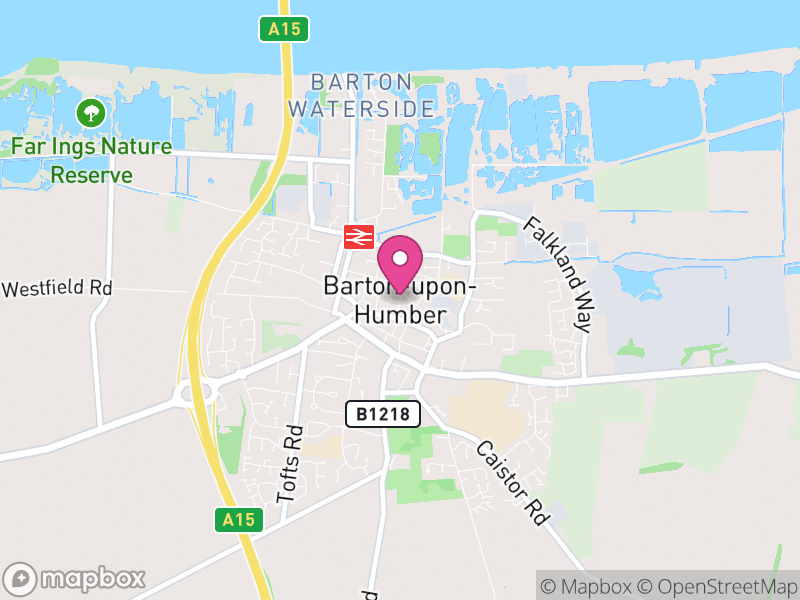 Map of Barton-upon-Humber, North Lincolnshire