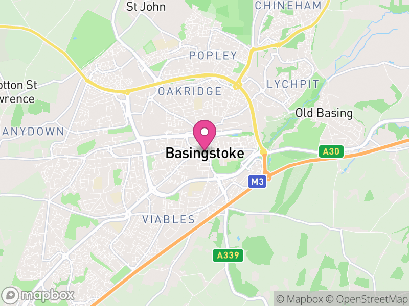 Map of Basingstoke and Deane, Hampshire