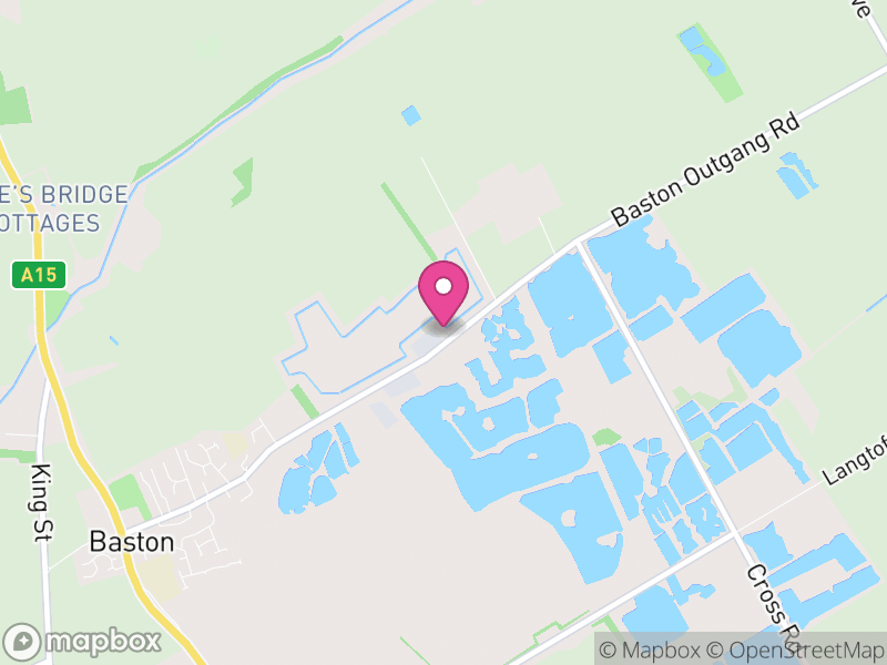 Map of Baston, South Kesteven