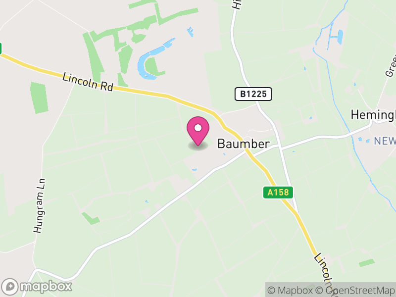Map of Baumber, East Lindsey