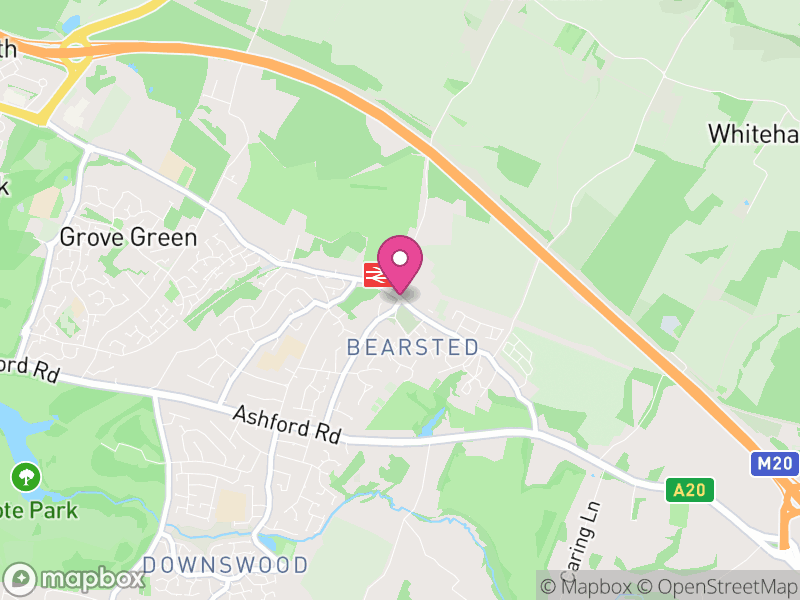 Map of Bearsted, Maidstone