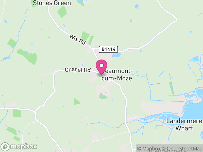 Map of Beaumont-cum-Moze, Tendring