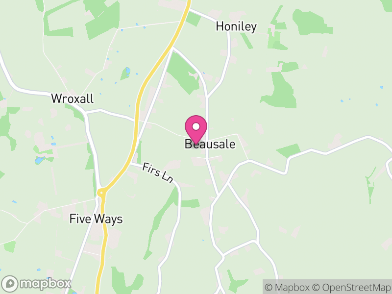 Map of Beausale, Haseley