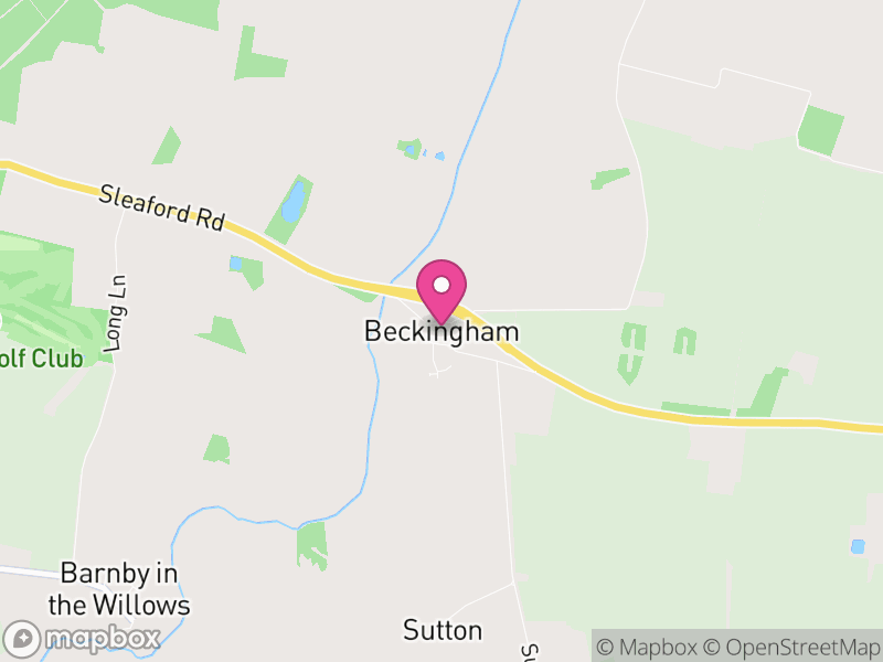 Map of Beckingham, North Kesteven