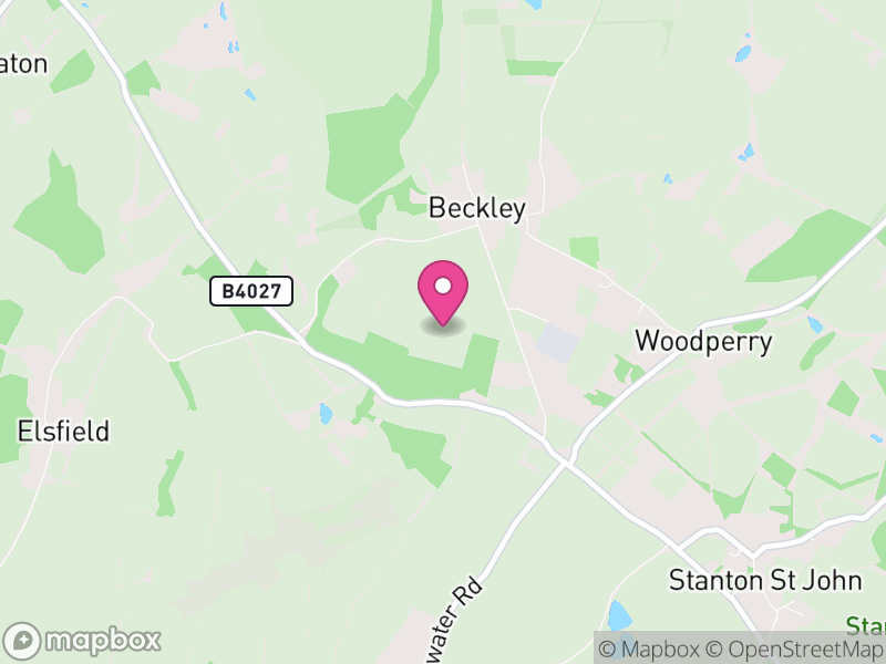 Map of Beckley and Stowood, South Oxfordshire