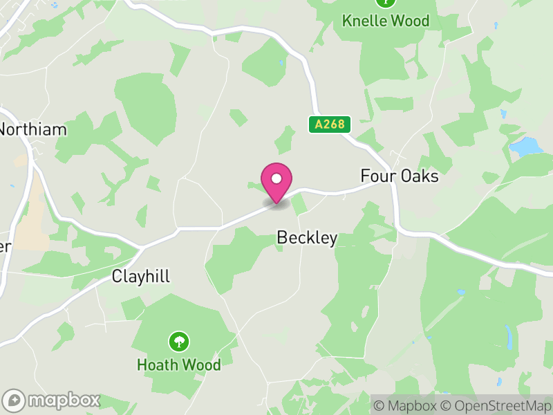 Map of Beckley, Rother