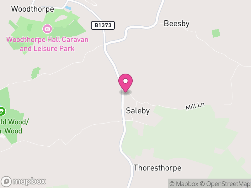 Map of Beesby with Saleby, East Lindsey