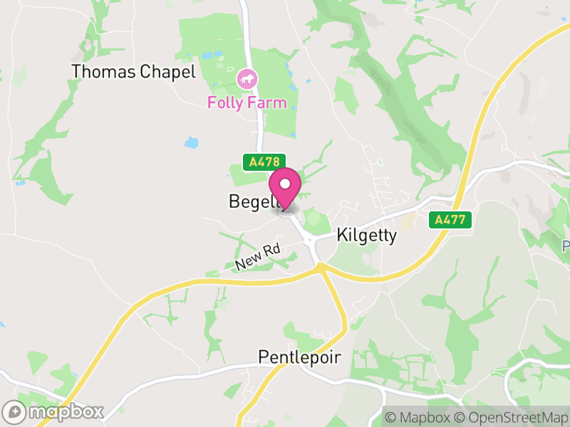 Map of Begelly