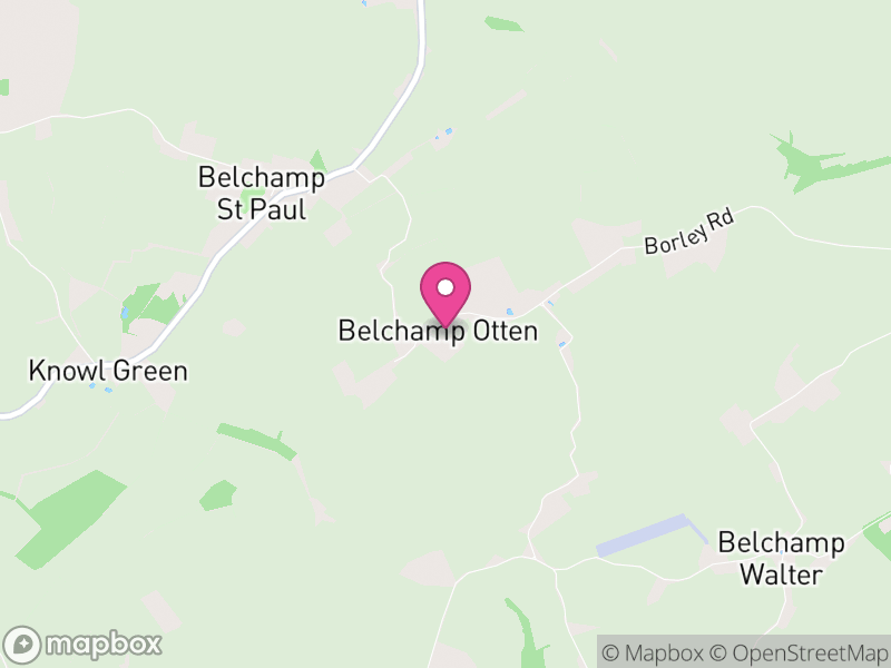 Map of Belchamp Otten, Braintree