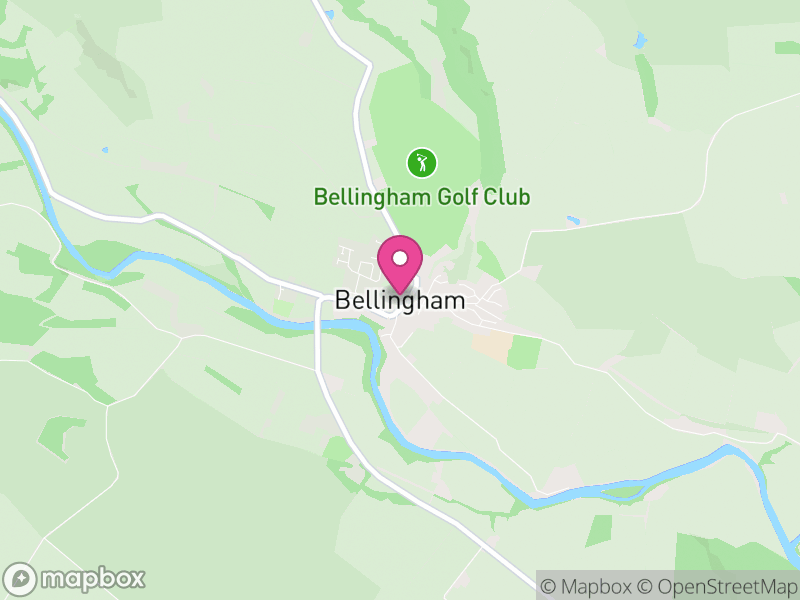 Map of Bellingham, Northumberland