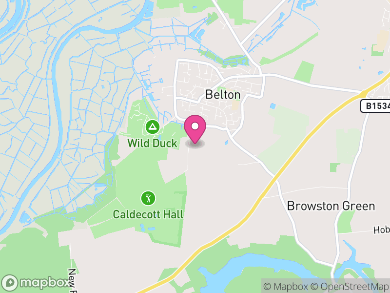 Map of Belton with Browston, Great Yarmouth