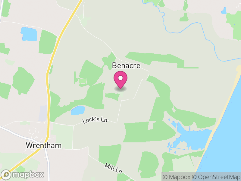 Map of Benacre, East Suffolk