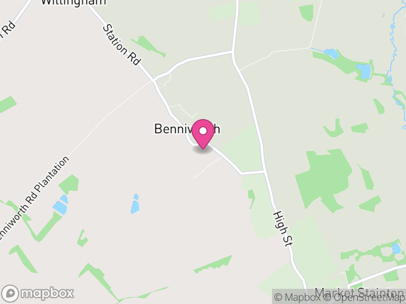 Map of Benniworth, East Lindsey