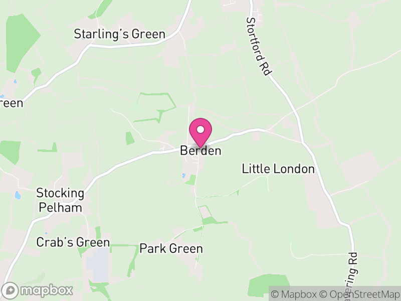 Map of Berden, Uttlesford