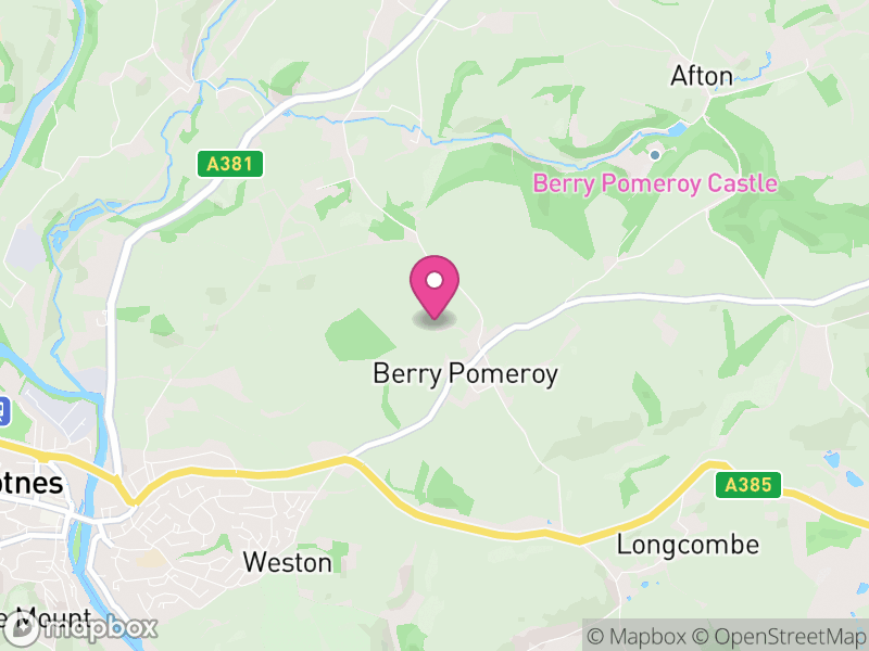Map of Berry Pomeroy, South Hams