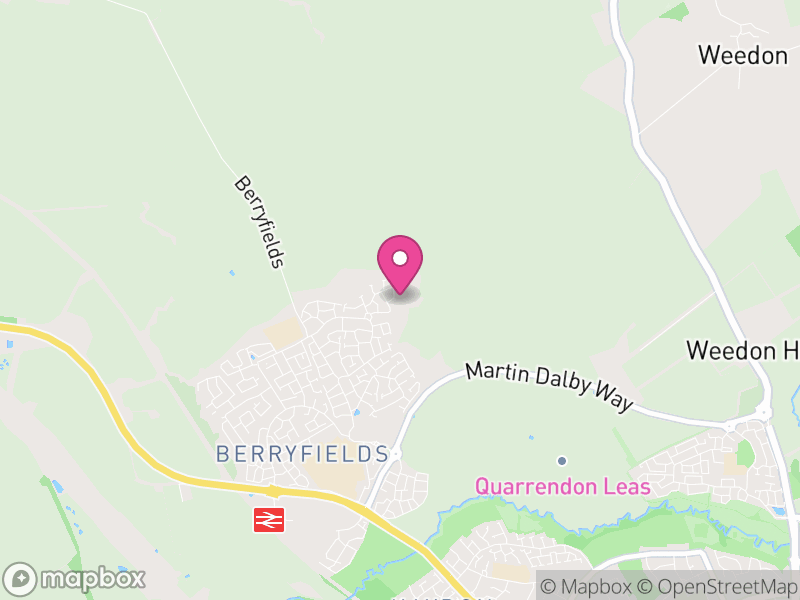 Map of Berryfields, Buckinghamshire