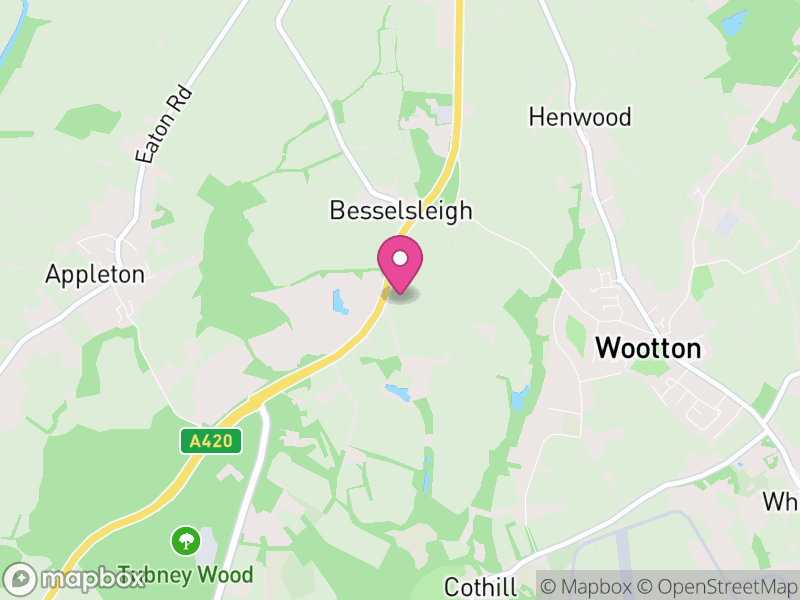 Map of Besselsleigh, Vale of White Horse