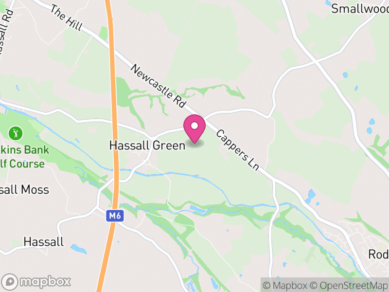 Map of Betchton, Cheshire East