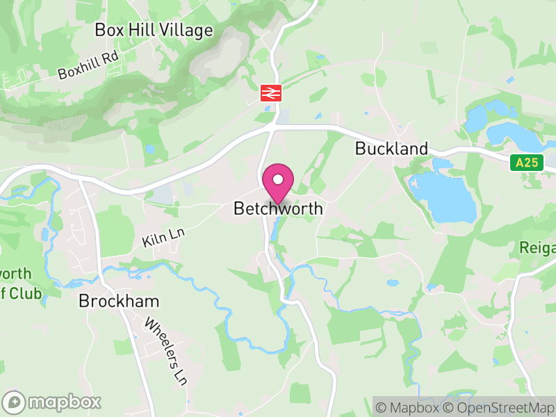 Map of Betchworth, Mole Valley