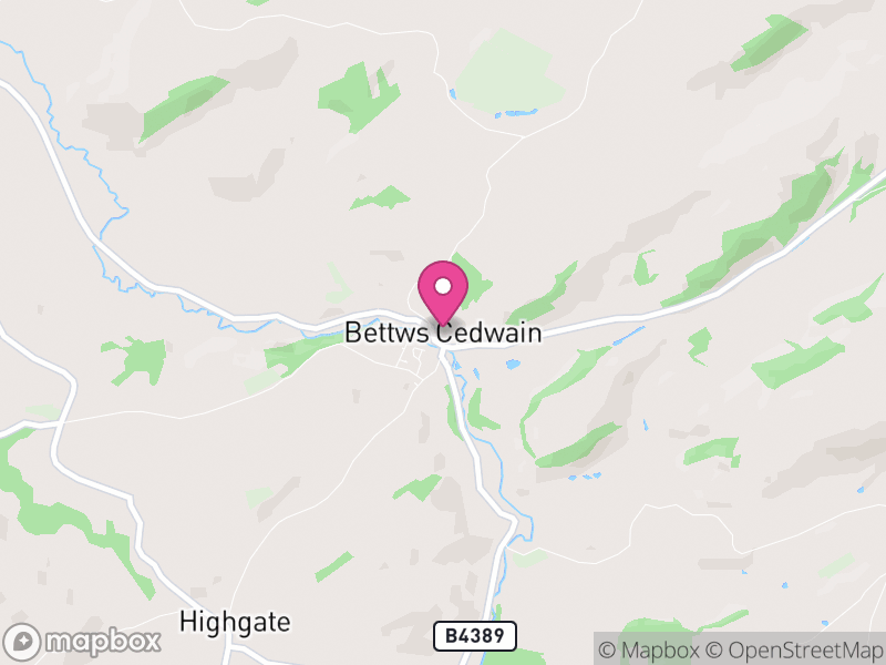 Map of Bettws, Powys