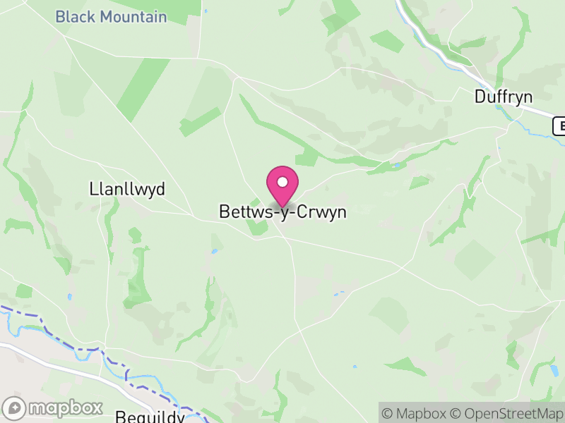 Map of Bettws-y-Crwyn, England