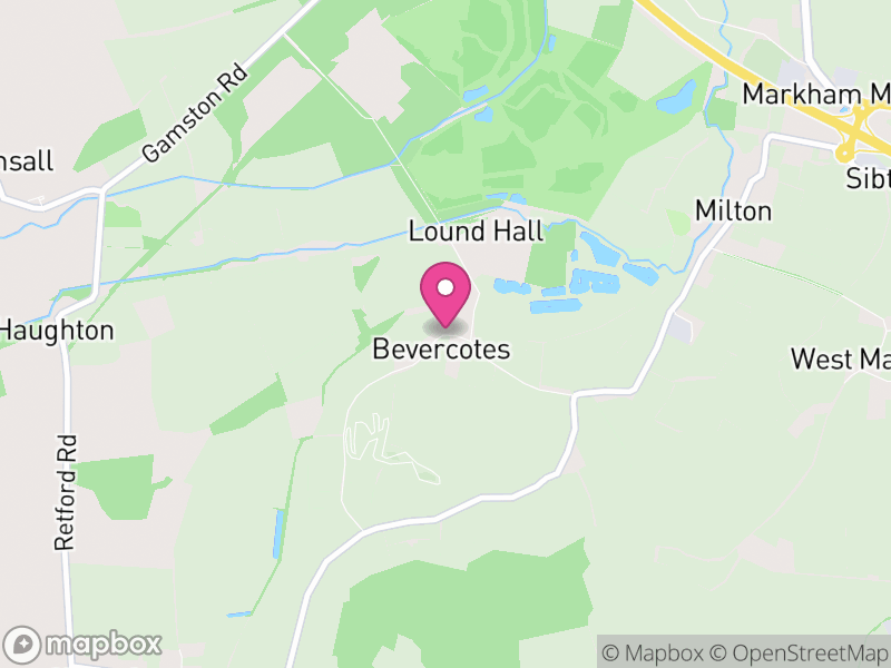 Map of Bevercotes, Bassetlaw