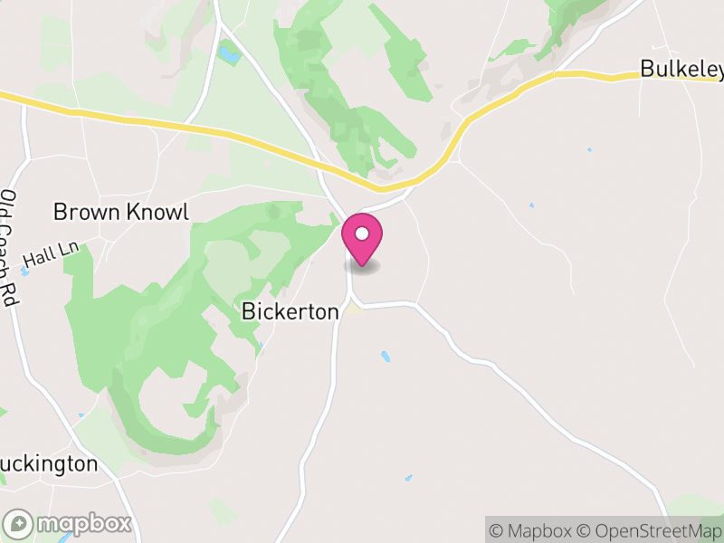 Map of Bickerton, Cheshire East