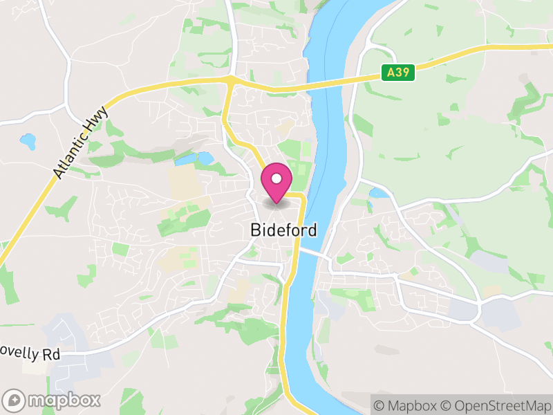 Map of Bideford, Torridge