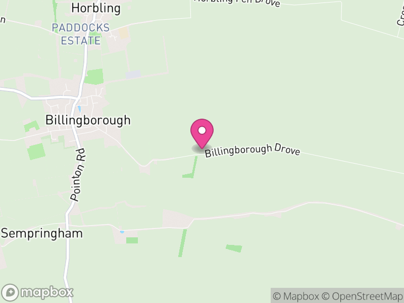 Map of Billingborough, South Kesteven