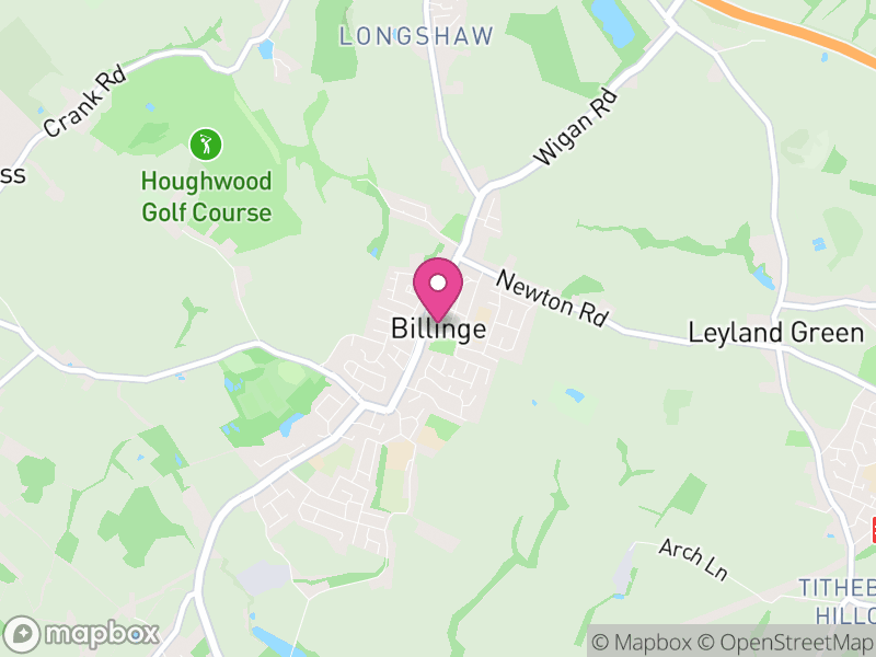 Map of Billinge Chapel End, St Helens