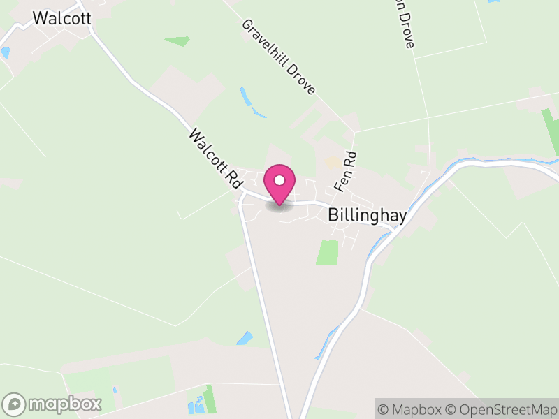 Map of Billinghay, North Kesteven