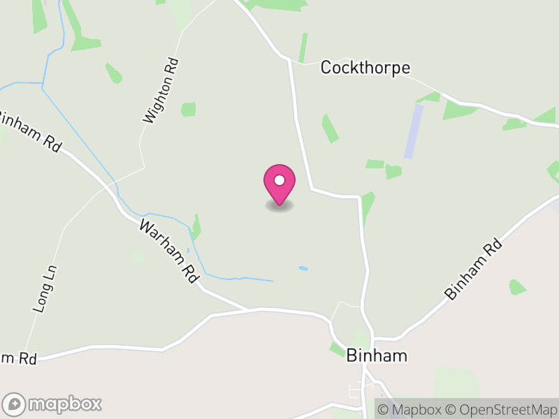 Map of Binham, North Norfolk