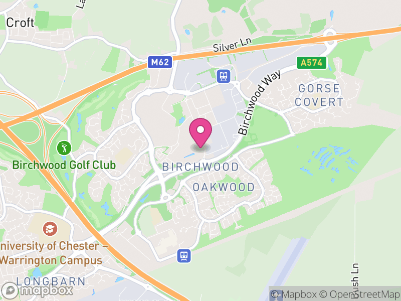 Map of Birchwood, Warrington