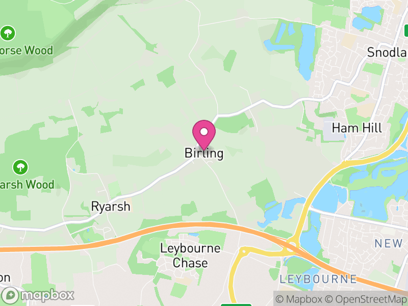 Map of Birling, Tonbridge and Malling
