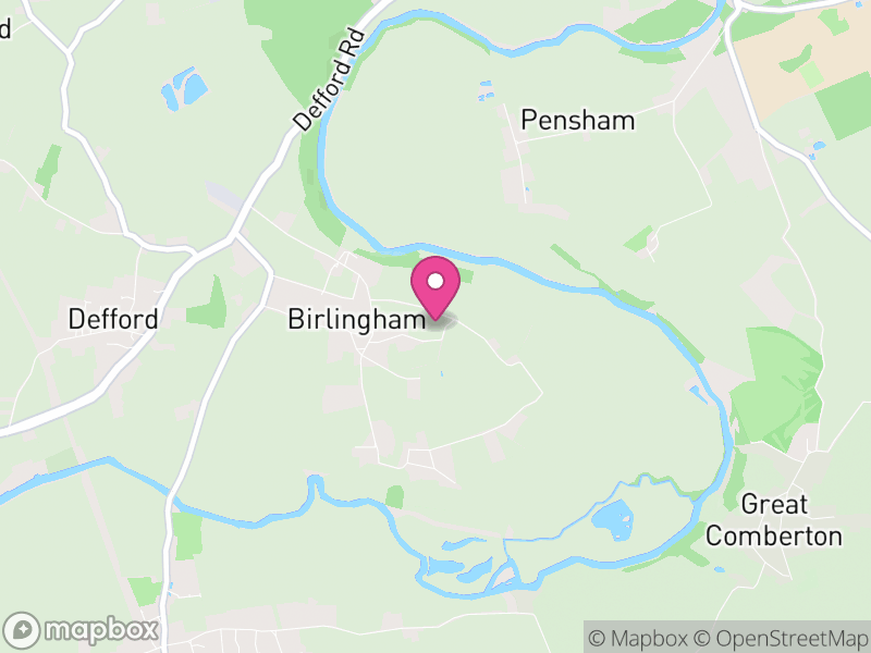 Map of Birlingham, Wychavon