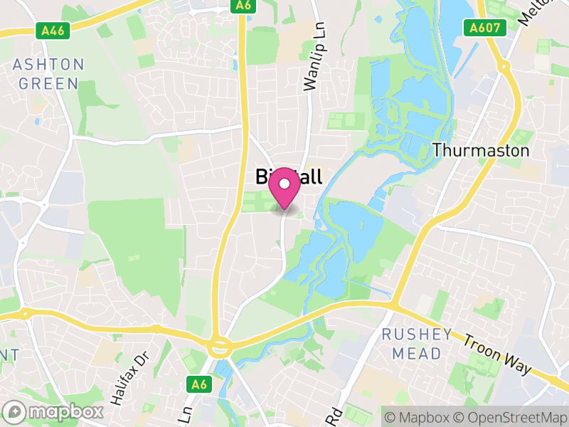 Map of Birstall, Charnwood