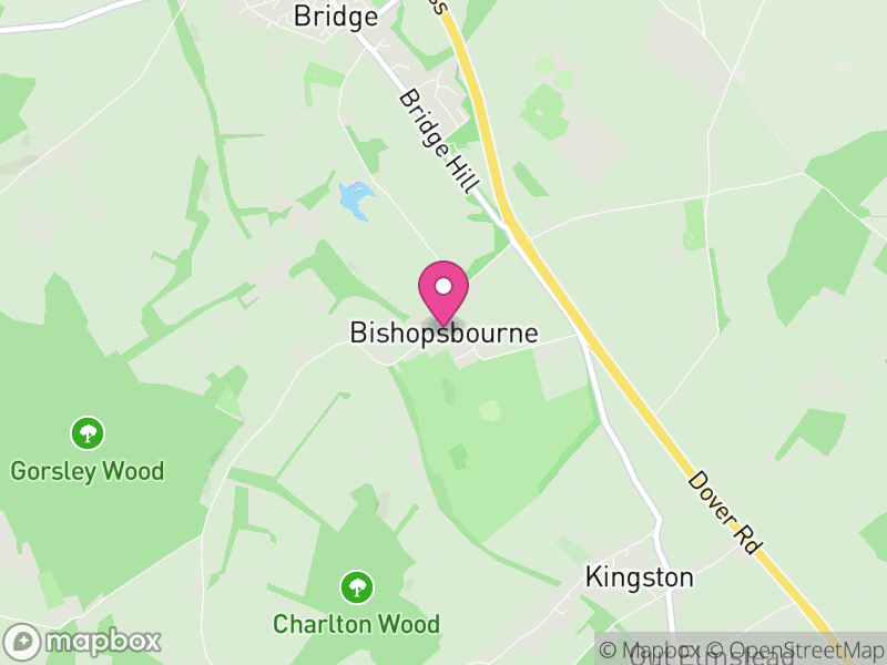 Map of Bishopsbourne, Canterbury