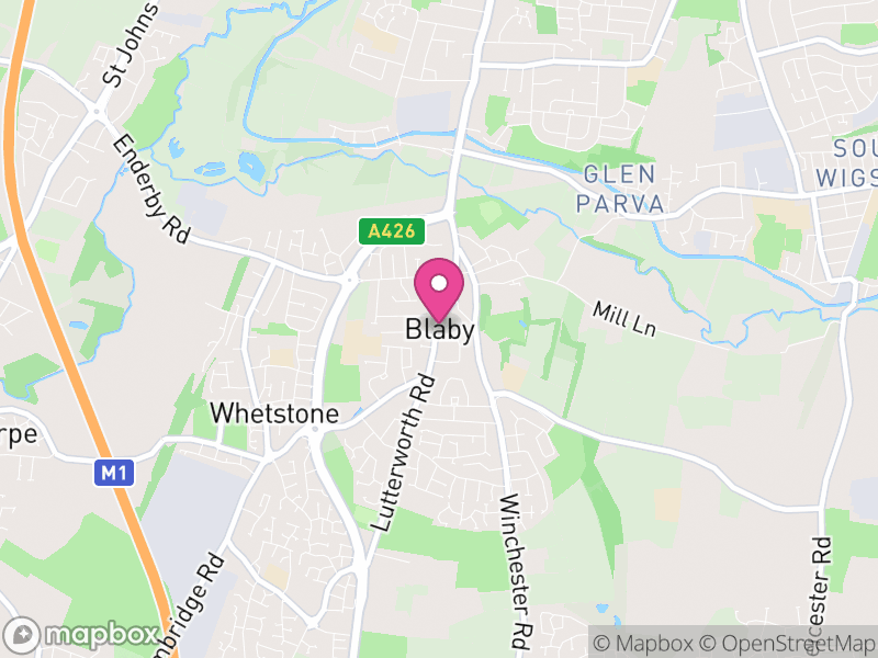 Map of Blaby, Blaby