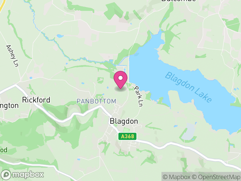Map of Blagdon, North Somerset