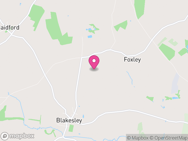 Map of Blakesley, West Northamptonshire
