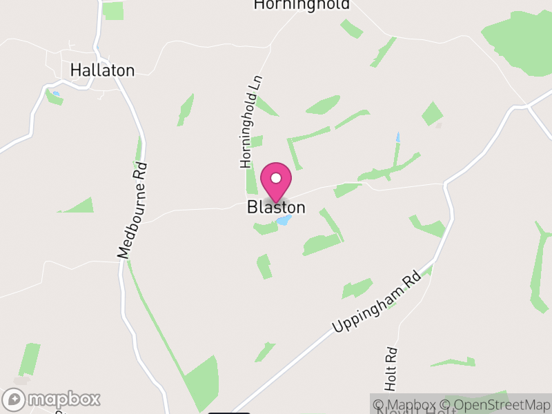 Map of Blaston, Harborough