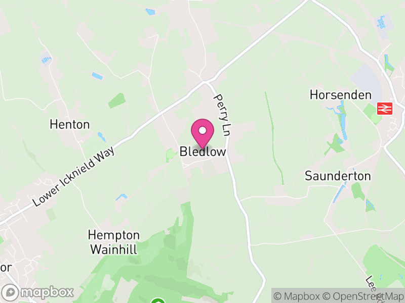 Map of Bledlow-cum-Saunderton, Buckinghamshire
