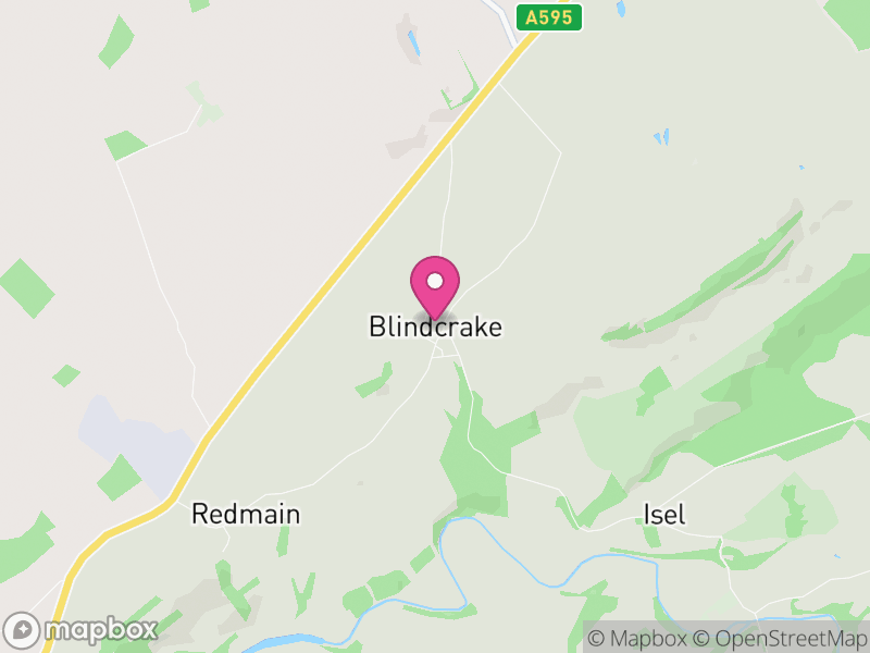 Map of Blindcrake, Cumberland
