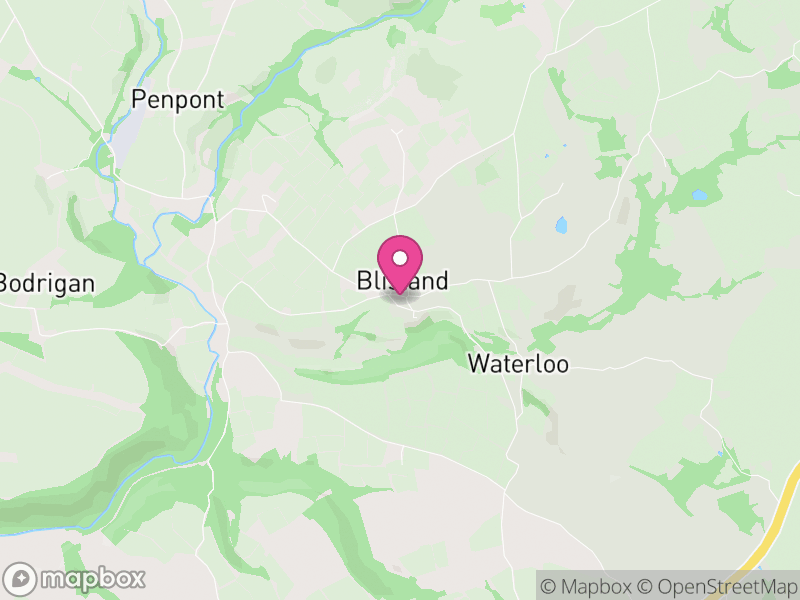 Map of Blisland, Cornwall