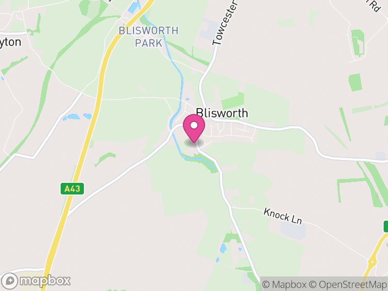 Map of Blisworth, West Northamptonshire