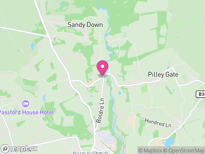 Map of Boldre, New Forest