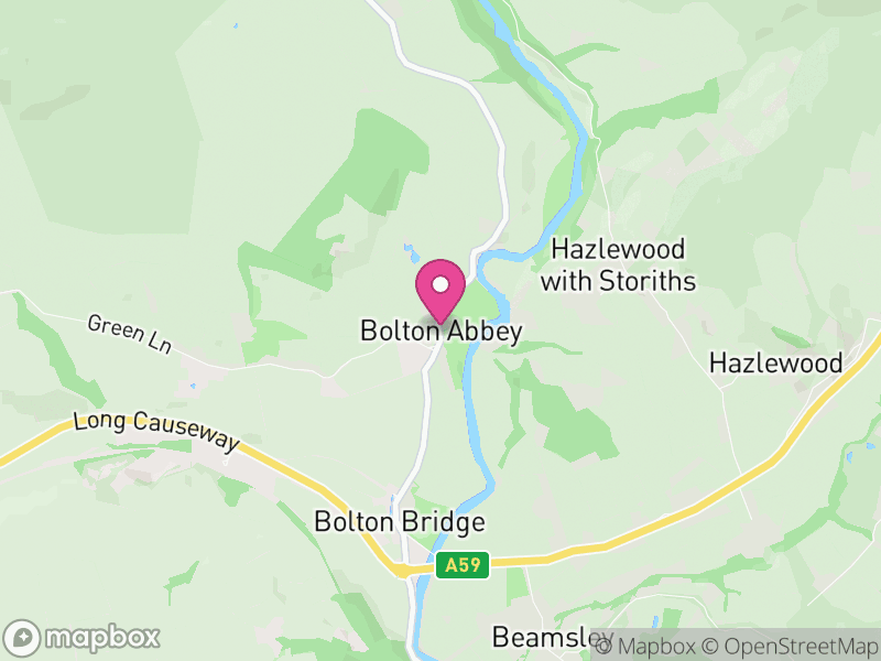 Map of Bolton Abbey, North Yorkshire