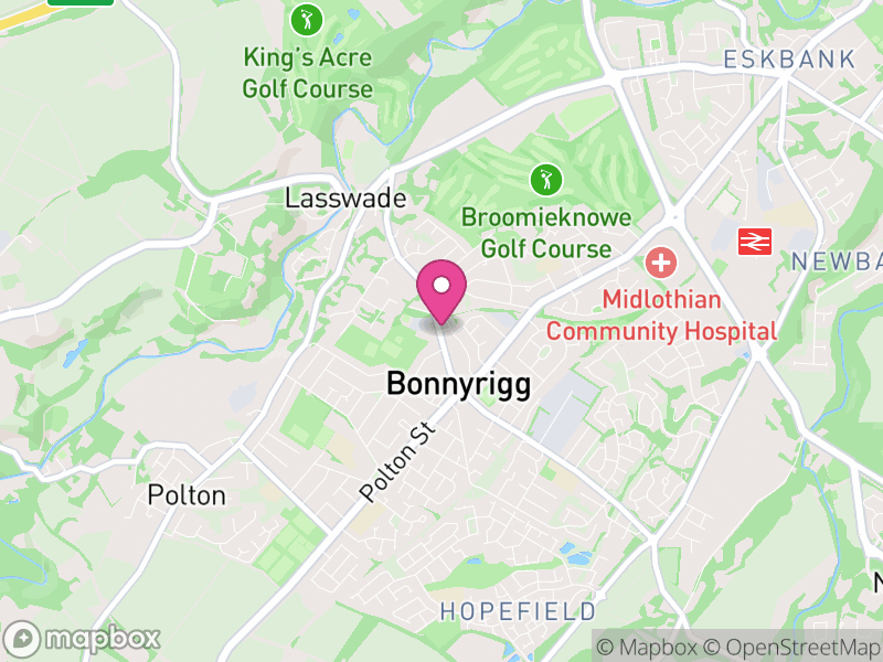 Map of Bonnyrigg